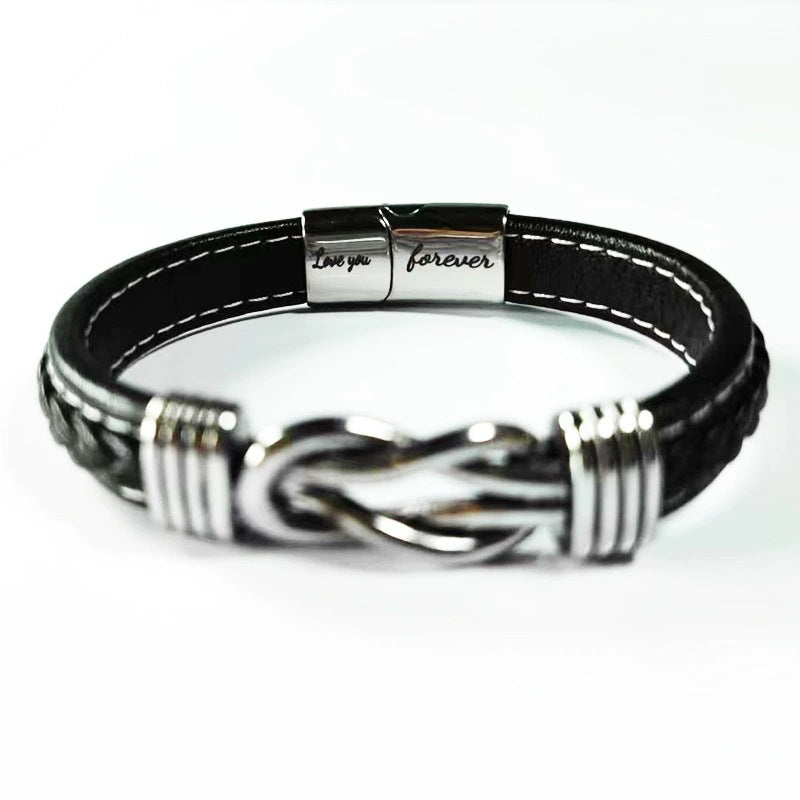 Forever Braided Leather Bracelet