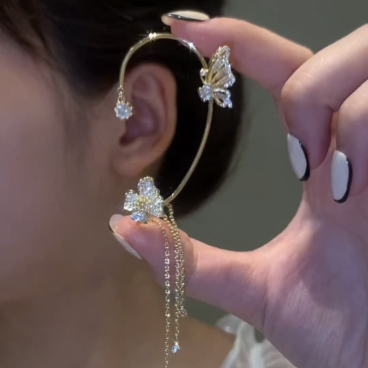 Butterfly Tassel Earrings